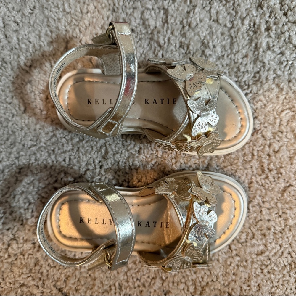 Kelly & Katie Metallic Gold Kids Sandals